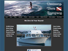 Tablet Screenshot of offshoredivecharters.com